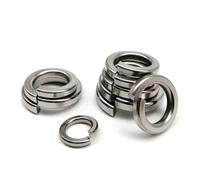 Rondelle di fissaggio 2/10/50/100pcs Sliver Washer Stainless Steel Spring Split Lock Gasket Elastic Rings M1.6 M2 M2.5 M3 M3.5 M4 M5 M6 M8 M10 M12 M14 M16 M20 M24 (Size : 50pcs M5)