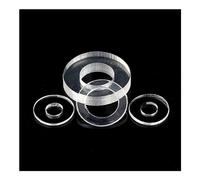 Rondelle di fissaggio 50/100/200 pz Morbido/Duro di Plastica PVC Trasparente Isolante Pianura Guarnizione Anello Distanziatore Rondella Piatta M1.2 M1.4 M1.7 M1.8 M2 M2.5 M3 M4 M5 M6 M8 M10 M12 (Colo