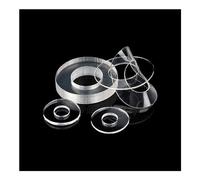 Rondelle di fissaggio 50/100/200 pz Morbido/Duro di Plastica PVC Trasparente Isolante Pianura Guarnizione Anello Distanziatore Rondella Piatta M1.2 M1.4 M1.7 M1.8 M2 M2.5 M3 M4 M5 M6 M8 M10 M12 (Colo