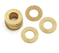 Rondelle di rame, M2 M2.5 M3 M4 M5 M6 M8 M10 M12 M14 M16 Rondella di rame Rondella piatta in ottone(5pcs M16x30x2mm)