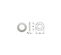 Rondelle DIN 125 A / ISO 7089 in acciaio inox A2