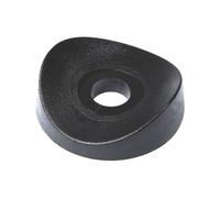 Rondelle/Distanziali a Sella in Nylon (Plastica), per Fissaggio di Tubi Tondi, Uso Industriale e Domestico - 22-6,2 - Nero - 10 pezzi - Plastic Hardware Store