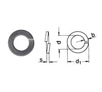 Rondelle elastiche DIN 127 B in acciaio inox A2