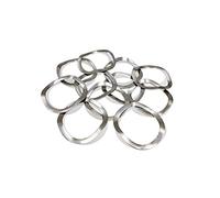 Rondelle elastiche ondulate 100 pezzi in acciaio inossidabile tre | Rondelle elastiche che assorbono le vibrazioni for la distribuzione del carico di bulloni, viti e dadi(M16 50PCS)