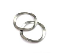 Rondelle elastiche ondulate 50 pezzi M3-M25 in acciaio 304 | Guarnizione a cresta a tre onde, smorzamento delle vibrazioni for macchinari(M3x6x0.3mm)