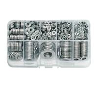 Rondelle in acciaio inossidabile, 580 rondelle piatte M2/M2.5/M3/M4/M5/M6/M8/M10/M12 in acciaio inossidabile per lavori all'aperto Ristrutturazione di interni Riparazione elettrica Riparazione di mob