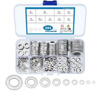 rondelle in acciaio inox, set da 684 pezzi, materiali duraturi, elementi di f...