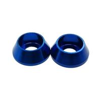 Rondelle in alluminio da 2-10 pezzi m2 m2,5 M3 M4 M5 M6 M8 M10 Rondelle for guarnizioni di testa in lega di alluminio colorato for parti RC(Deep blue,M3 10pcs)