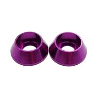 Rondelle in alluminio da 2-10 pezzi m2 m2,5 M3 M4 M5 M6 M8 M10 Rondelle for guarnizioni di testa in lega di alluminio colorato for parti RC(PURPLE,M3 10pcs)