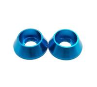 Rondelle in alluminio da 2-10 pezzi m2 m2,5 M3 M4 M5 M6 M8 M10 Rondelle for guarnizioni di testa in lega di alluminio colorato for parti RC(Light blue,M10 2pcs)