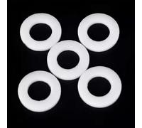Rondelle in gomma, guarnizione in PTFE, rondella piatta, distanziatori in plastica, 5 pezzi, diverse dimensioni, spessore 2 mm (22 x 30 x 2 mm)