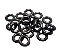 Rondelle in gomma, guarnizione O-ring in EPDM, diametro filo 1,9 mm, diametro interno 1,7 mm, diametro esterno 5,5 mm, anello di tenuta rotondo, 10 pezzi(2.7 x 6.5 x 1.9 mm)