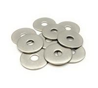 Rondelle in metallo M12 inox Ø esterno 40 mm | Rondella piatta extra larga M12 x 40 mm | Acciaio inossidabile A2 (V2A/304) standard NFE 25513 LL | Legno/metallo/dadi, viti/ecc: Set di 10 pezzi -