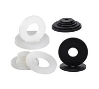Rondelle in nylon M2 M3 M4 M5 M6 M8 M10 M12 M14 M16 M18 M20 M22 M24 Distanziali isolanti in plastica Guarnizioni Anello di guarnizione piatto nero bianco(Black,M10x20x1 30Pcs)