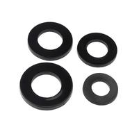 Rondelle in nylon Rondella piatta in plastica nera Distanziatore piano Guarnizioni isolanti Anello di guarnizione(M12x20x2mm-200Pcs)