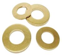 Rondelle in rame, 20/100 pezzi M2-M12 Rondella piatta in rame in ottone massiccio(100pcs M2x5x0.4mm)