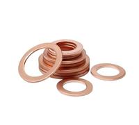 Rondelle in rame, Guarnizione ad anello con sigillo piatto in ottone rosso barca(M20x26x1 (10pcs))