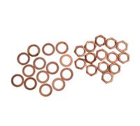 Rondelle Metallo, Rondelle Per Gonds Porta, kit dado M9 Rondella in Metallo Rondelle Piane con Passo 0,75 mm Rondella Di Blocco Distanziatore per Chitarra Elettrica Basso