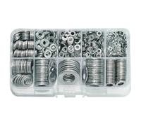 Rondelle per bulloni, rondelle piatte da 580 pcs, M2/M2.5/M3/M4/M5/M6/M8/M10/M12 in acciaio inossidabile per esterno per lavoro esterno Resourimento di riparazione di mobili elettrici Mobili