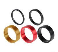 Rondelle per forcella anteriore della bicicletta, distanziali leggeri in lega di alluminio CNC per diametro forcella da 28 6 mm (rosso, 10 mm)