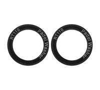 Rondelle per pedali in lega, 2 pezzi, guarnizione estesa per pedale per strada e montagna, riduce il rumore e l'attrito con diverse opzioni di colore (nero)