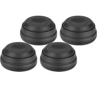 Rondelle per punte Dynavox per casse acustiche e apparecchi, protezione elegante contro i graffi sul pavimento o sul ripiano Hi-Fi, set da 4, nero