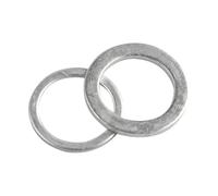 Rondelle piane con O-ring in alluminio da 20/50 pezzi, kit guarnizioni metalliche M4-M26 for tappi della coppa e dispositivi di fissaggio dell'olio(18x22x1.5mm,20Pcs)