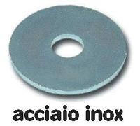 Rondelle Piane Larghe in Acciaio Inox Uni 6592 misura 6x24 mm conf. 500 pz