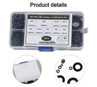 Rondelle Piatte Assortite 684 Pezzi/Set Acciaio Lega Hardware Classificazione