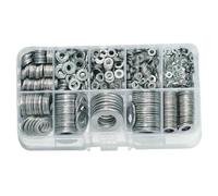 Rondelle piatte da 580pcs M2/M2.5/M3/M4/M5/M6/M8/M10/M12 Rondeli in acciaio inossidabile per lavori di ristrutturazione inte