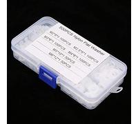 Rondelle Piatte in Nylon 500 Pezzi M2-m6, Guarnizione delle Lavatrici del Kit di Assortimento di Assortimento, Usato Come Distanziatore, Pad Usura, per Ridurre le Vibrazioni (WHITE)