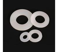 Rondelle piatte in nylon bianco M2-M20 da 100 pezzi - Anelli di guarnizione distanziali in plastica resistente, opzioni di spessore 0,5/1/1,5/2/2,5/3 mm(M12x24x2mm)