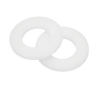Rondelle piatte in nylon M14 per 50, ID 14mm OD 27mm, bianche