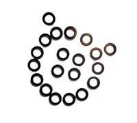 Rondelle piatte in nylon nero ad alta precisione da 1000 pezzi 1 mm (ID) x 2 mm (OD) x 0,3 mm (spessore) personalizzate