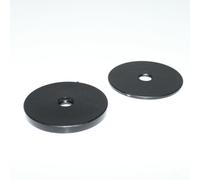 Rondelle Piatte In Nylon Nero M8 50Mm Di Diametro 2Mm O 4Mm Di Spessore.
