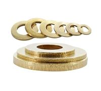 Rondelle piatte in ottone massiccio Guarnizione O-ring Distanziatori in metallo liscio M2 .5 M3 M4 M5 M6 M8 M10 M12 M14 M16 M18 M20 Guarnizione(M2.5x5x0.4(300Pcs))