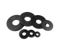 Rondelle piatte larghe sovradimensionate in acciaio al carbonio nero da 1/50 pezzi, guarnizioni piane grandi non standard M3-M16 for il fissaggio(5pcs M8x28x3)
