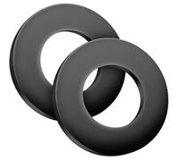 Rondelle Piatte M24 x 44 mm, 2 Pezzi Acciaio al Carbonio Rondella Metallo Distanziali, Rondella di Rotonda Distanziatore, Rondelle O Ring Nero per Riparazioni a Casa Viti Filettate