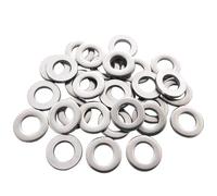 Rondelle piatte M8 x 16 x 1,6 mm, 125 rondelle piatte in acciaio inox A2 304, rondelle rotonde per riparazione di viti, bulloni, per la decorazione della casa, fabbriche, riparazioni, costruzioni,