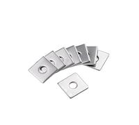 Rondelle piatte quadrate in acciaio inossidabile 304 M3 M4 M5 M6 M8 M10 M14 M16 M18 M20 Guarnizione quadrata spessa Spessore for facciata continua Anello metallico(M10x40x3mm-2pcs)