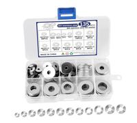 Rondelle piatte, rondelle a vite, 135 pezzi, con scatola di immagazzinaggio,