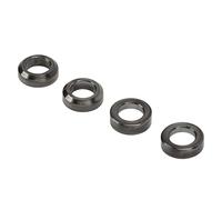 Rondelle Pinza Freno Mountain Bike Concave E Convesse in Lega di Titanio,plplaaoo Distanziatore Pinza Freno Bici 4 Pezzi, Esperienza di Guida Migliorata(Nero)