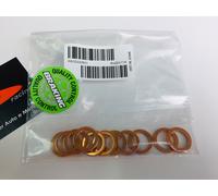 RONDELLE RAME TUBI FRENO MOTO RASAMENTI GUARNIZIONI FORO 10mm BRAKING KIT 10 PZ