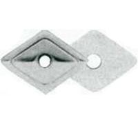 Rondelle Romboidali per Barrette 27x27 mm in Acciaio Zincato conf. 100 pz