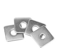Rondelle, rondelle piatte, Rondelle 10 pezzi quadrate Guarnizioni piatte Rondella argentata di fissaggio in acciaio inossidabile da M14 a M20(M14X40X3mm(1pcs))