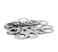 Rondelle, rondelle piatte, Rondelle di sicurezza 20 pezzi Guarnizione regolazione ad alta precisione, spessore 0,5 mm Assortimento rondelle sottili, OD 12-28 in acciaio inossidabile(M16x22)