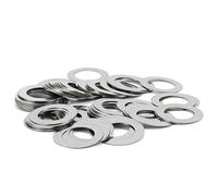 Rondelle, rondelle piatte, Rondelle di sicurezza 50 pezzi Guarnizione sottile, spessore 0,3 mm Rondella piatta in acciaio inossidabile, diametro esterno 8-16 regolazione ad alta precisione(M8x12)