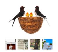 Rondine Artificiale Con Nido Nidi Per Uccelli Decorazione Ornamento Del