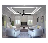 RONDINE NERO VENTILATORE A SOFFITTO 132CM Ø