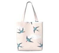 Rondini con cuori,Borse della spesa riutilizzabili, borse per la spesa, borsa a tracolla in tela di grande capacità